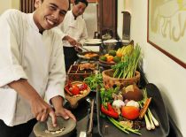 Villa Oost Indies, Cuisinier professionnel et cuisine